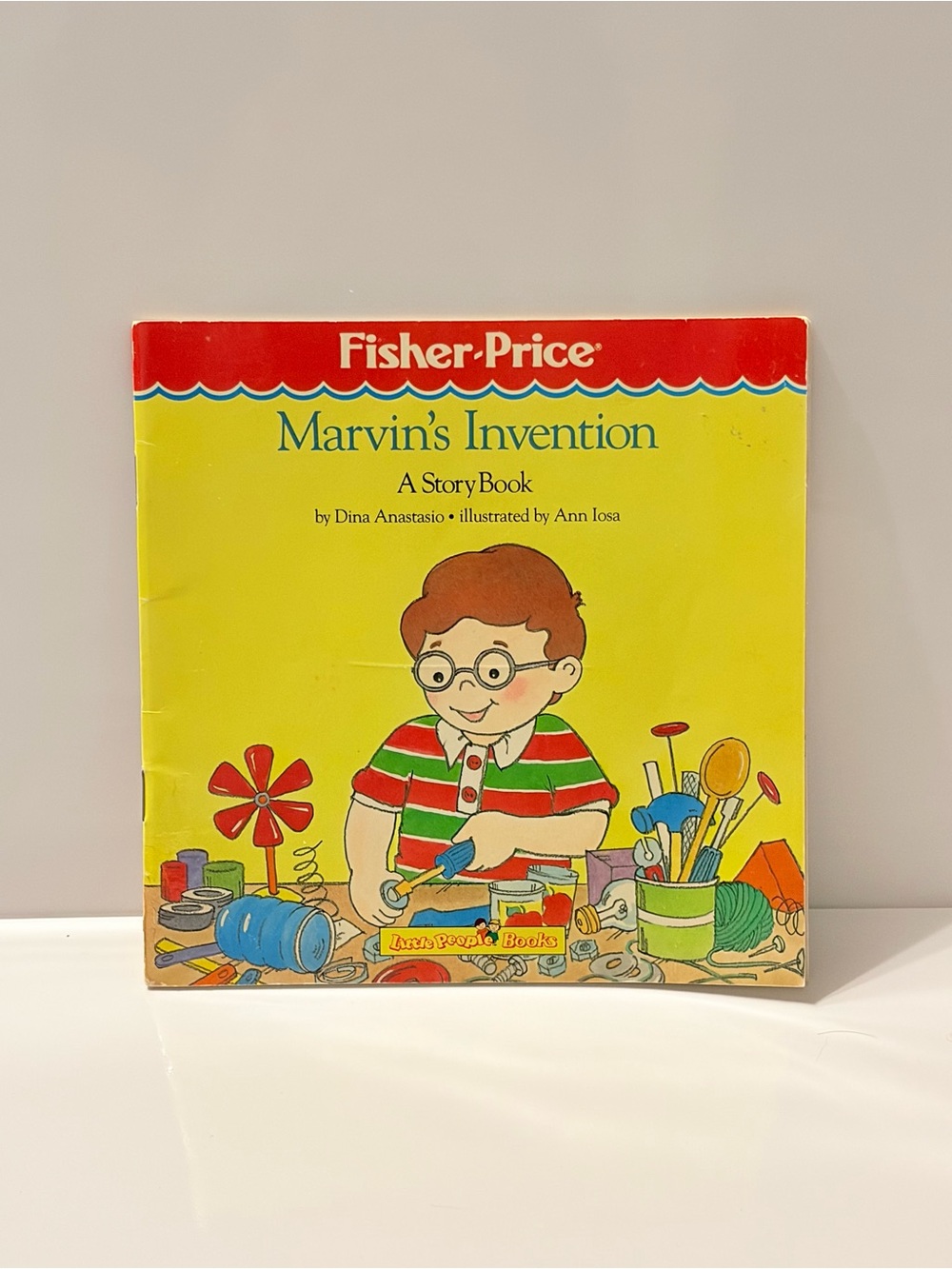 Vintage Fisher Price Marvin’s Invention Kids Book 1980’s Little People Books